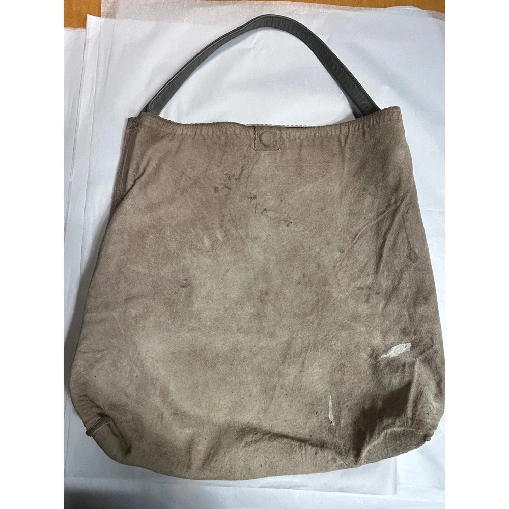 B May Leather Hobo Bag Slouchy‎ Greenish Brown Leather